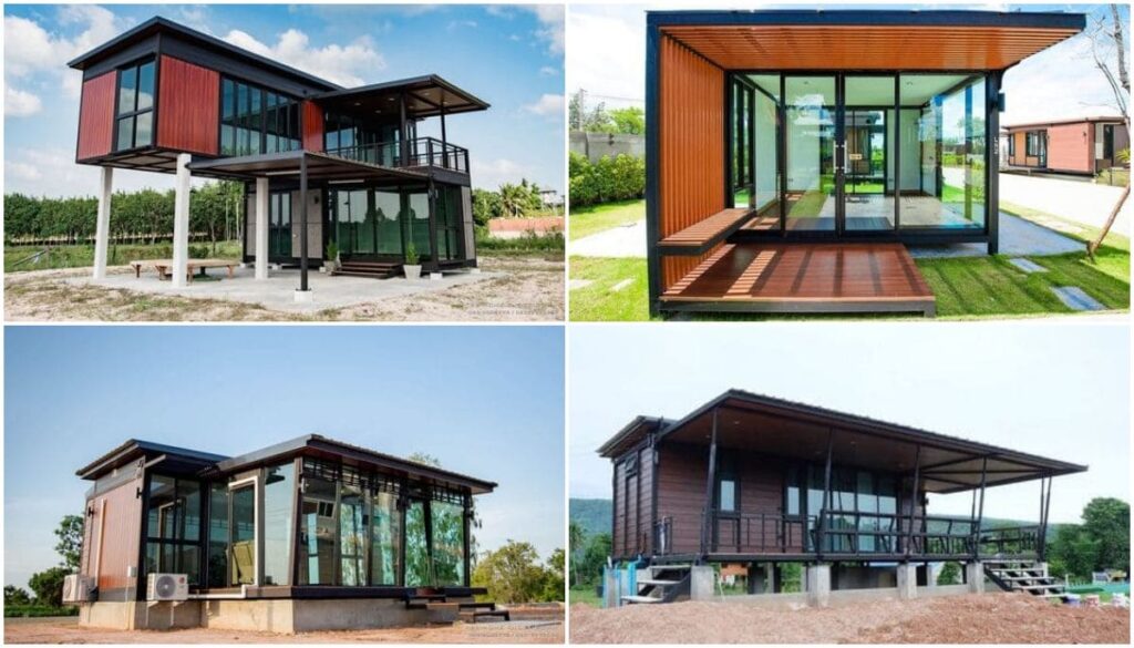 62 แบบ บ้านน็อคดาวน์โมเดิร์น สวยๆ ดีไซน์ทันสมัย - BaanAZ